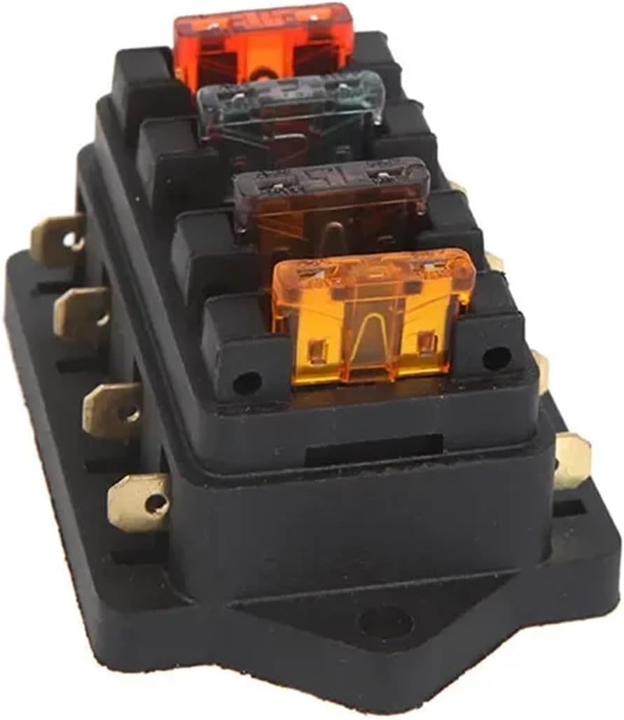 Universal Car Truck Vehicle 4 Way Circuit Automotive Middle-Sized Blade Fuse Box Block Holder