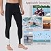 Ubestyle UPF 50+ Men's Active Surfing Water Leggings Swim Pants Swim Tights Beach Pants Sun Protective (UBT3006BLACKWHITEM)