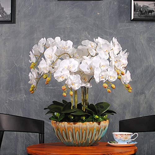 Fleurs artificielles en pot orchidées, solution déco sans entretien