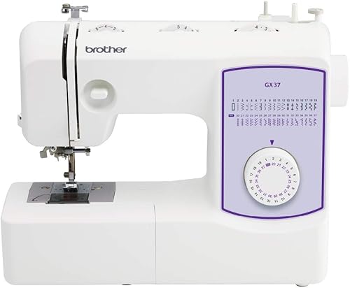 Brother Máquina de coser GX37 37 puntadas integradas 6 pies de costura incluidos