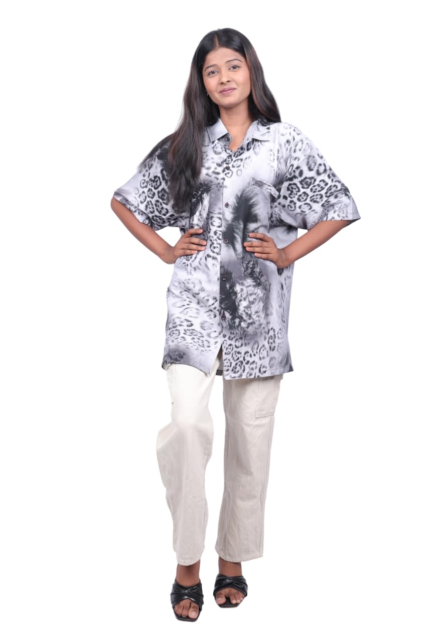 Grey Beach Tunic Shirt Kaftan-image-35