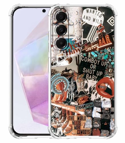 Coque antichoc Galaxy A35 motif vintage pour éviter les rayures sur l'écran
