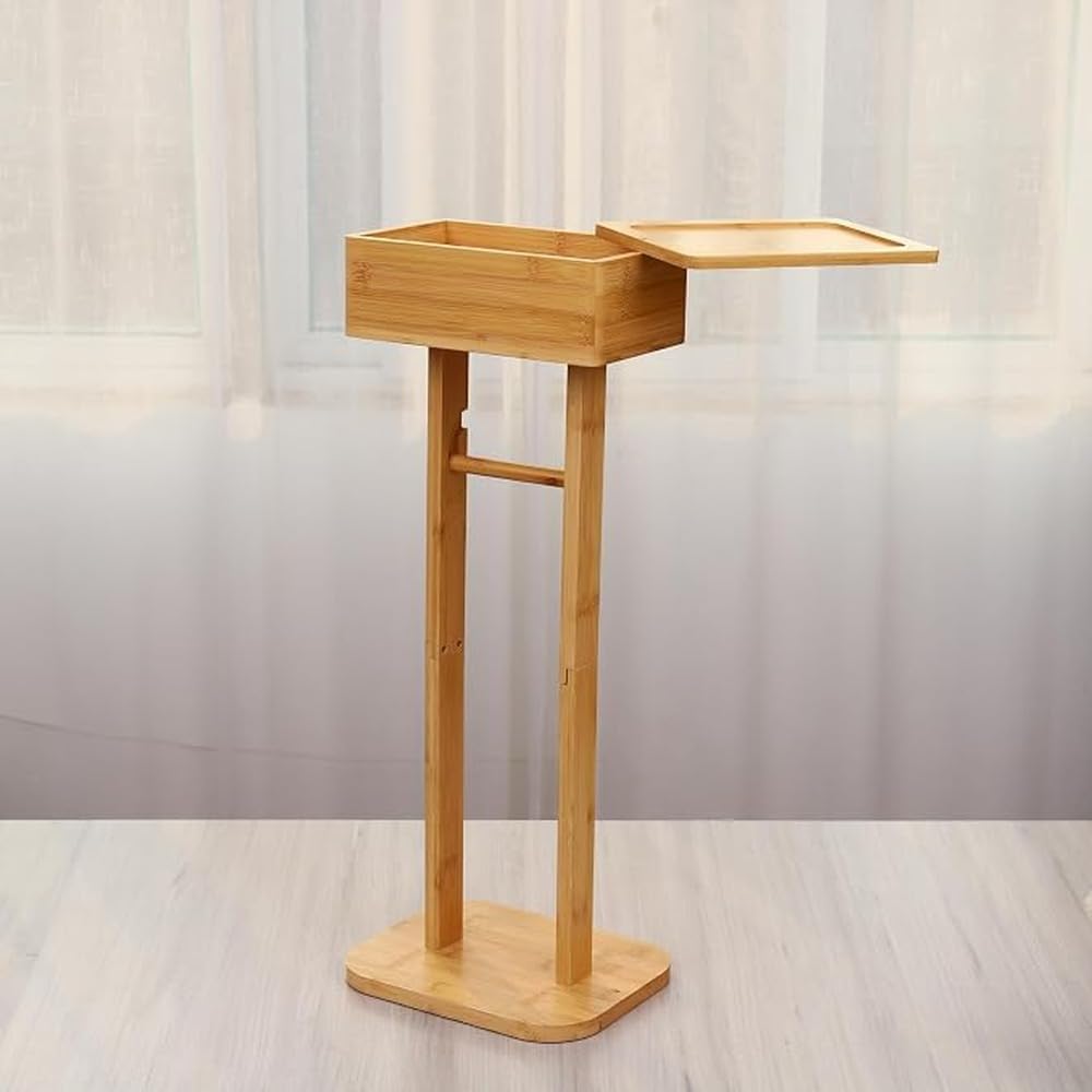 Soporte de bambú para Papel higiénico, Estante de Almacenamiento