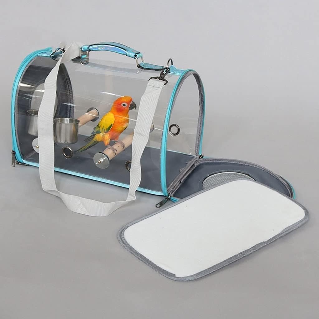 Jaula para pájaros, Caja de Transporte para Jaula de Viaje de pájaros
