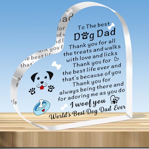 Dog dad gifts birthday christmas father‘’s day gifts for dog dad plaque