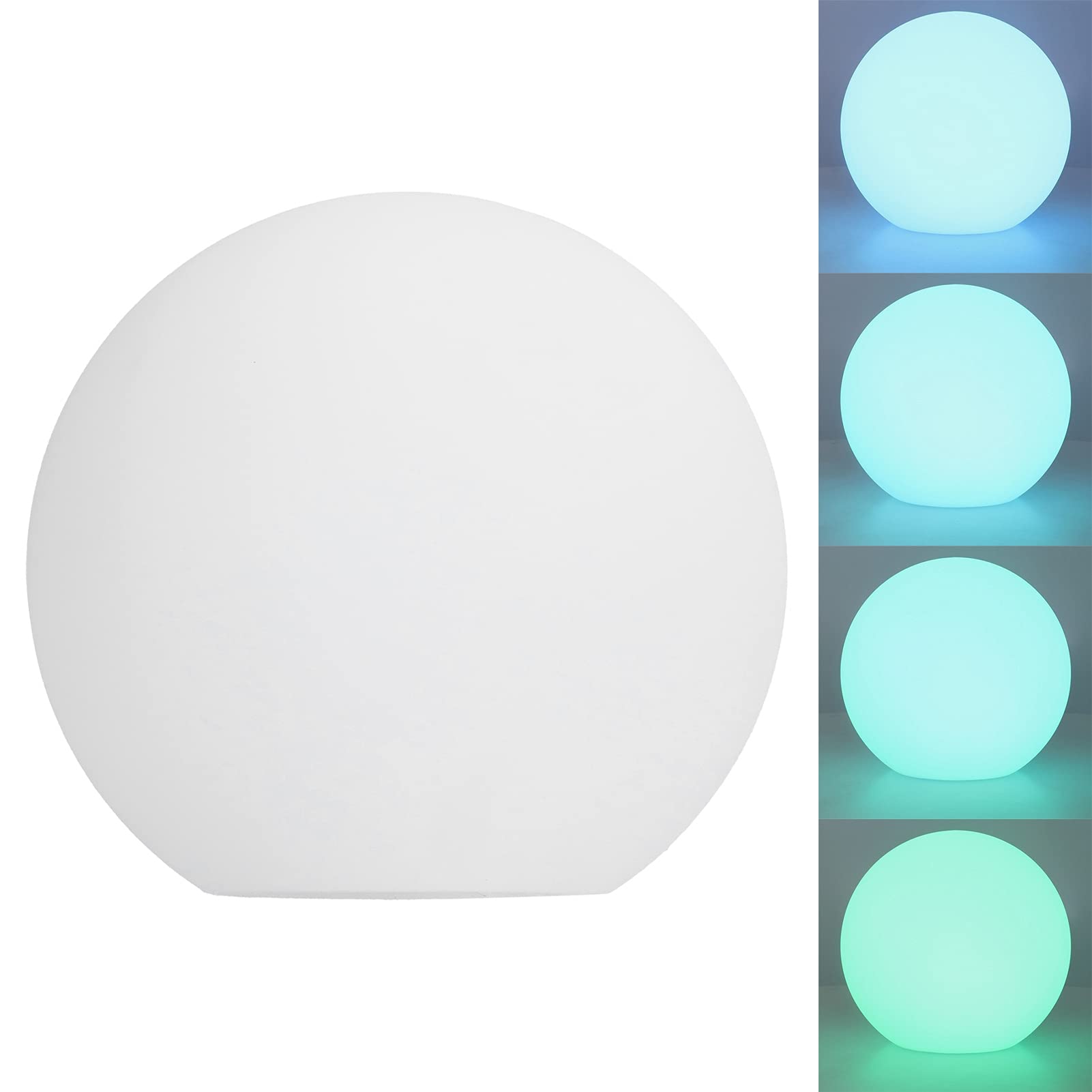Luce Notturna, Lampada Rotonda a LED Luce a Sfera RGBW con Telecomando a 24 TastiLuce da Tavolo a 4 Modalità Dimmerabile a 16 Colori per Camere da Letto Soggiorno Ufficio Bar Locali Notturni