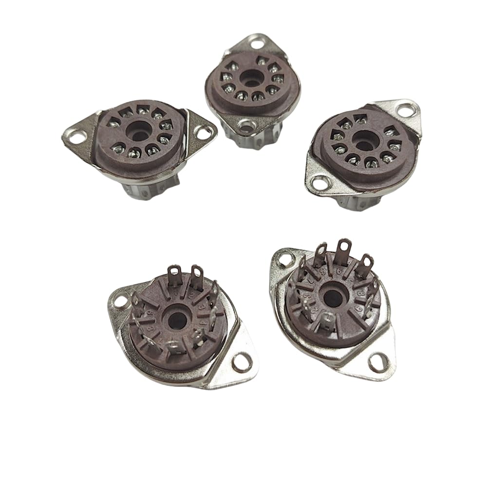 5PCS 9 Pin Tube Sockets Micalex Bottom Mount Compatible With McIntosh MC60 ST9-601
