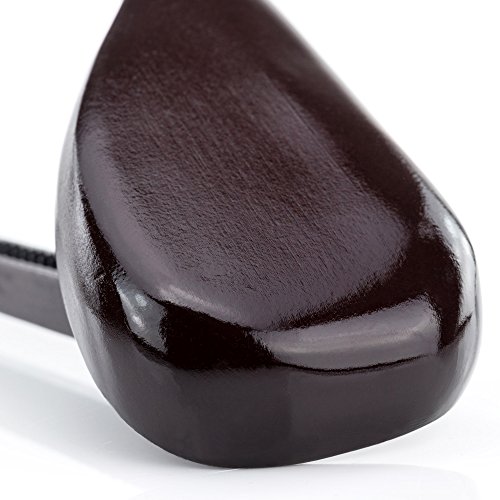 HANGERWORLD 10 Grucce 45cm in Legno Laccato Mogano...