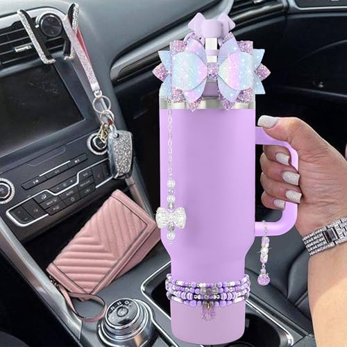 Hpebl 9PCS Accessories for Stanley Cup 30 40oz Tumbler Accessories,Purple - image 5