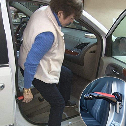 Image of Car Assist Handle for Elder Cane-Portable Vehicle Support Grab Bar Automotive Door Transfer Haddicapped Assistance 2 in 1 Mobility Standing Aid for Able (Pack-1)