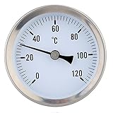 Eigenschaften: Anlegethermometer Thermometer Bimetall 0 Bis 120 ° C