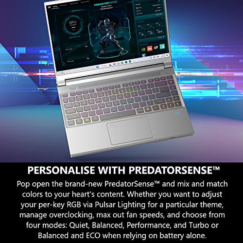 Acer Predator Triton 14 Gaming/Creator Laptop | Intel i7-13700H di 13a generazione | NVIDIA GeForce RTX 4070 | Mini LED da 14" 250Hz G-SYNC Display | 16GB LPDDR5 | SSD PCIe Gen4 da 1TB |WiFi 6E | PT14 - Notebook - Immagine 8