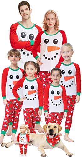 Family Matching Pajamas Christmas Jammies Clothes Cotton Holiday Nightwear Household Sleepwear Sets Long Sleeve Pjs