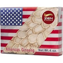 1 Box of Hand Selected American Wisconsin Ginseng Slice 4 Oz. - Boost Your Immune System Fast
