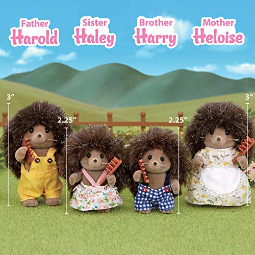 Calico Critters, Pickleweeds Hedgehog Family, Dolls, Dollhouse Figures, Collectible Toys #TOP1