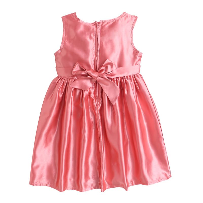Image of Funshine Girls Spring Summer Casual Dress for Kids | Soft Breathable Comfortable Everyday Wear for Play School Outings Birthday Parties & Family Occasions | Stylish Lightweight Trendy Outfit