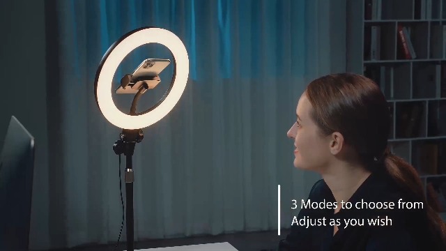 Amazon | 【ライト・ZOOM・ビデオ会議・テレワーク用】リングライト