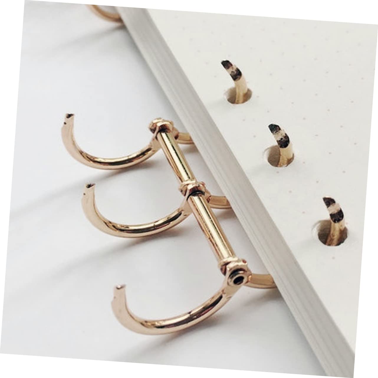 NUOBESTY 4 Set Di Raccoglitori Per Scrapbooking in Metallo Con Fogli Mobili Per Uso Ufficio 8 Pezzi * 4