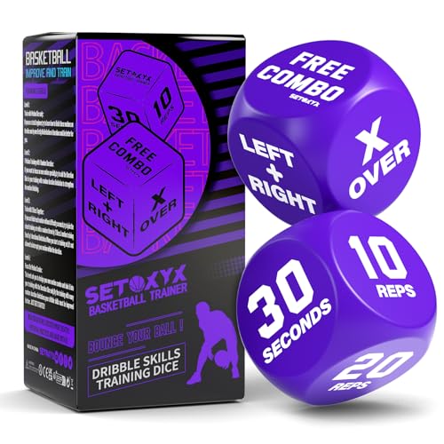 Basketball Dribble Skills Dice Set - Training Equipment - Basketball Gift for Boys.Dribble Skills...