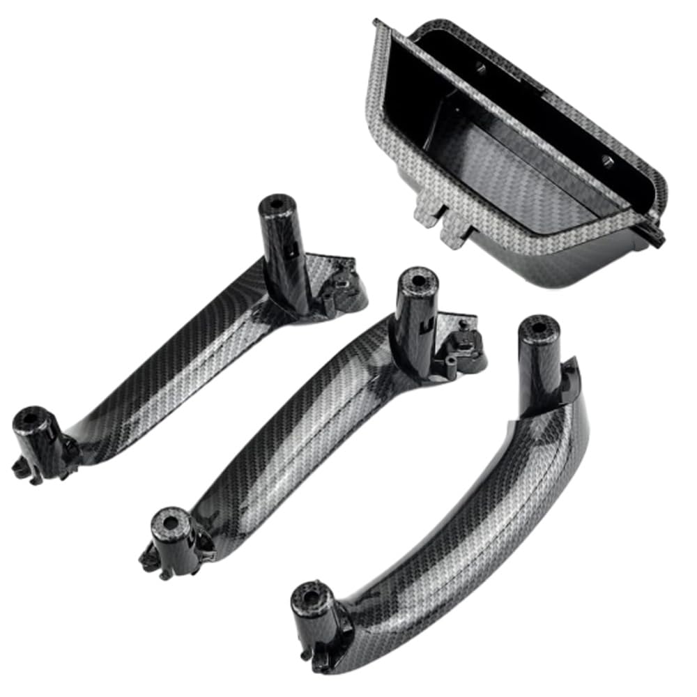 Poignée de porte intérieure de voiture - Garniture intérieure de rechange compatible avec BMW X3 F25 X4 F26 2010-2017 51417250307 51419209216 - Modèles d'entraînement à poignée gauche