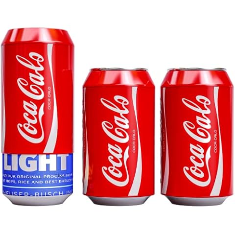 Skywin Silicone Can Sleeve (3 Pack) - Beer Can Cover can Hides Beer Can by Disguising it as a Can of Soda (Red) Cover