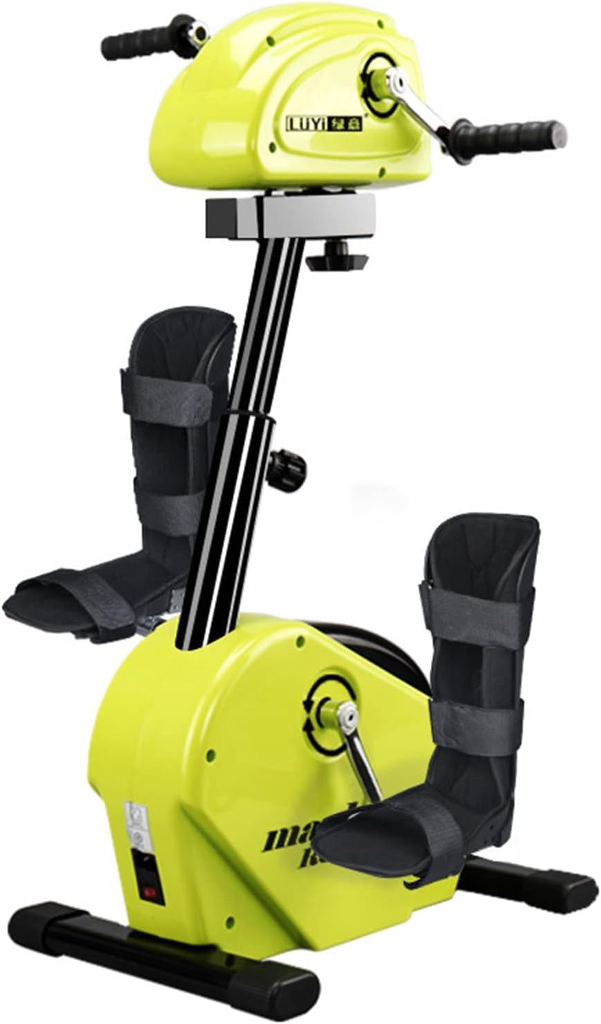 Elektryczny trenażer pedałów dla seniorów – rower rehabilitacyjny dla osób niepełnosprawnych, rower treningowy kończyn górnych i dolnych – mini sprzęt rehabilitacyjny rowerowy dla osób starszych