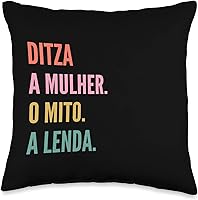 Vista 1 de Funny Portuguese First Name Design - Ditza Throw Pillow