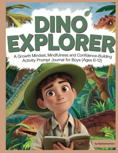 Dino Explorer: A Growth Mindset, Mindfulness And Confidence-Building Activity Prompt Journal for Boys (Ages 6-12)