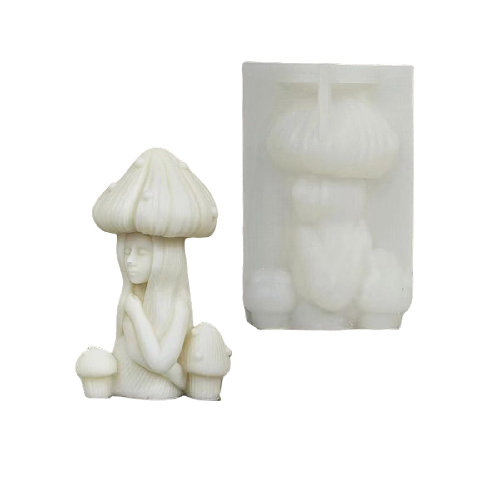 X-Institute Rose Mushroom Body Silicone Molds Ornament Castings Craft Supplies Plaster Human Silicone Human Plaster Epoxy Resin