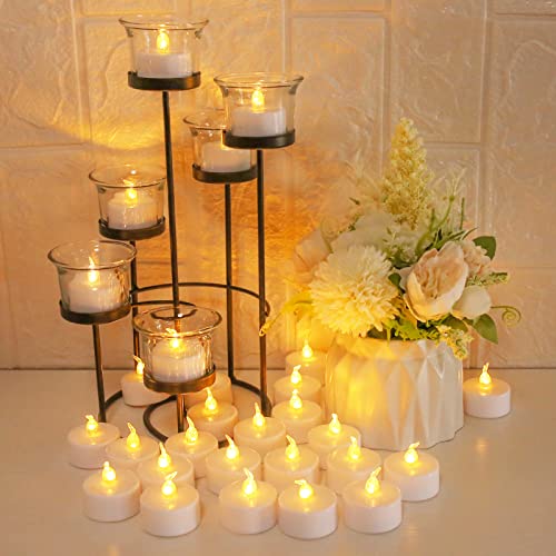 image for Neween LED Tea Light 24 Pack Fake Candles with Remote Control, Flamele