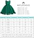 Weileenice Emerald Green Flower Girls Dress Little Girl Ball Gown Lace Evening Pageant Party Dresses A-line Wedding Fancy Princess Bridesmaid Kids Photo Shoot Birthday Holiday Christmas Gown 2-3 Dance