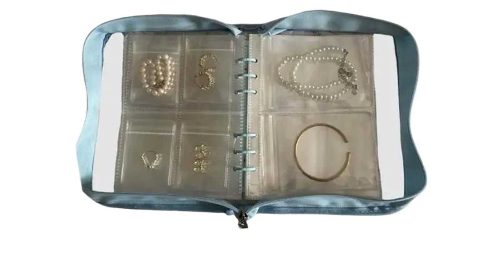 HUWOYG Jewelry Storage Book For Organizing Earrings And Necklaces Jewellery Organiser For Rings Necklace(Color3)