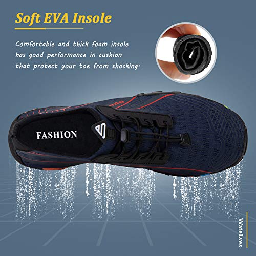 Image of WateLves Water Shoes Mens Womens Beach Swim Shoes Quick-Dry Aqua Socks Pool Shoes for Surf Yoga Water Aerobics