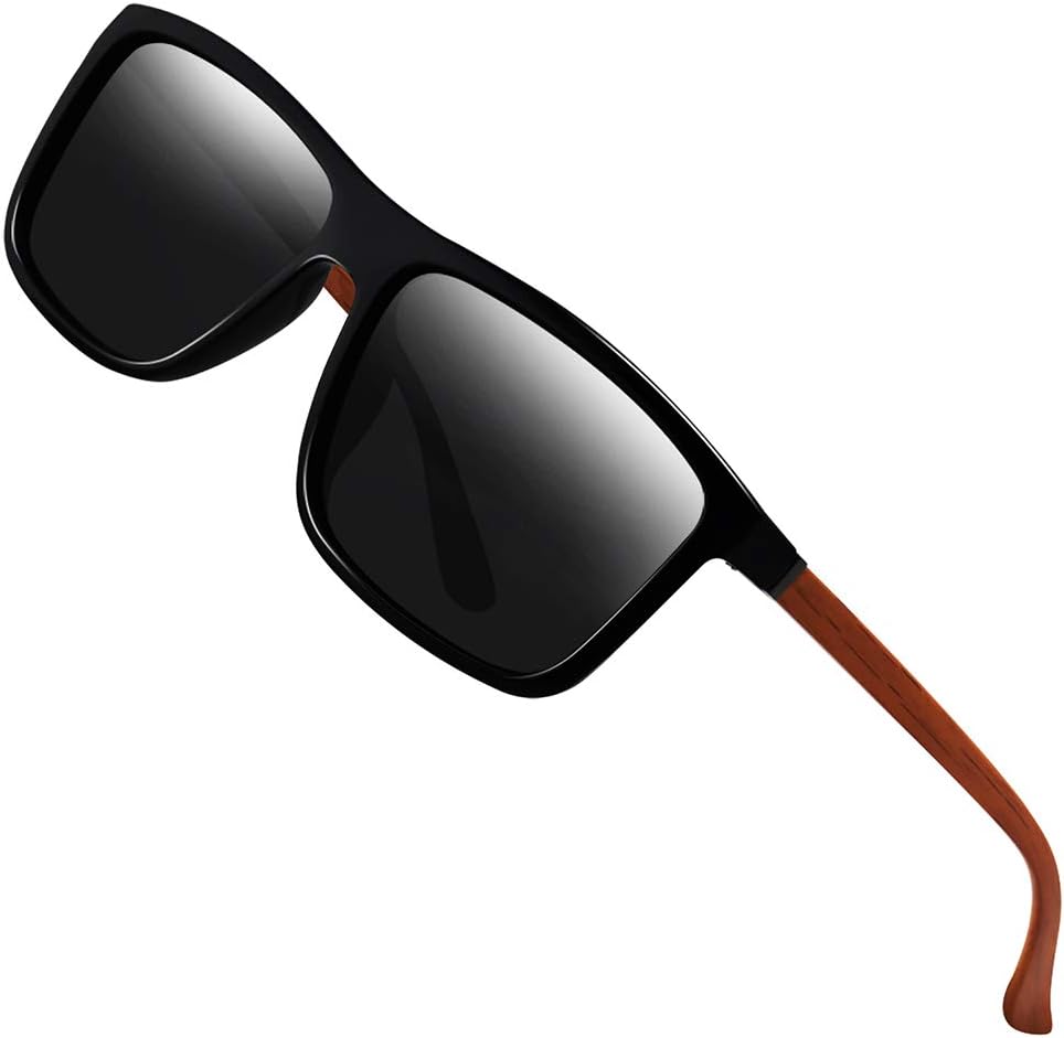 Polarized Sunglasses for Men Driving Mens Sunglasses Rectangular Vintage Sun Glasses for Men/Women