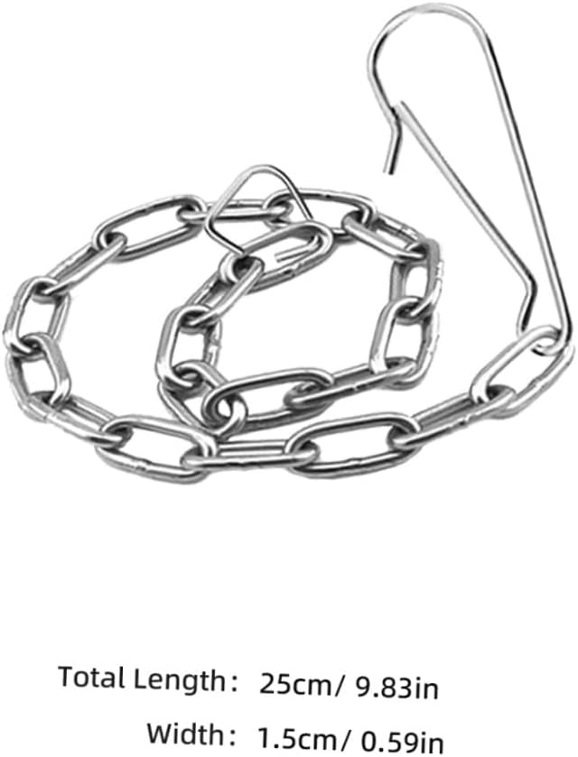 DOITOOL 2sets Toilet Lift Chain Upgrade Stainless Steel Chain for Easy Installation 5pcs*2