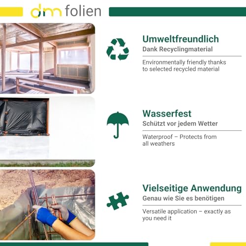 PE-Folie dm-folien GmbH Baufolie 3 x 10 m auf Rolle