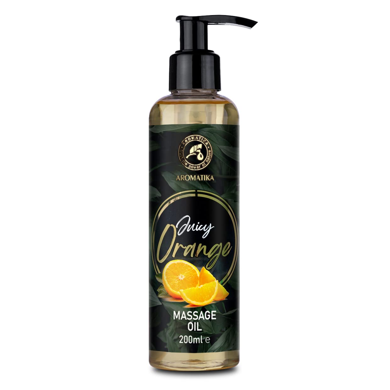 Aceite Masaje Naranja 200ml - 100% Puro - Cosmética Natural - Aceite de Aroma Suave de Masaje Corporal de Naranja - Aroma Relajante - Buen Sueño - Calmante