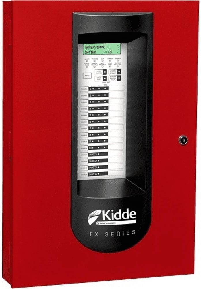 KIDDE FX-10R Alarm Control Panel,Red,16-1/4" W,Steel