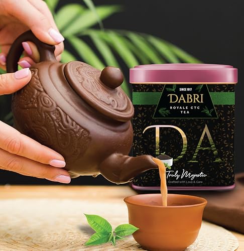 Image of Dabri Assam Royale Black CTC Tea with darjeeling Long Leaf 80gm Combo(Pack of 2 x 80g Each Tin Box)Natural Premium Chai Patti|Strong,Aromatic & Rich|Boosts Energy,Improves Metabolism & Fights Fatigue