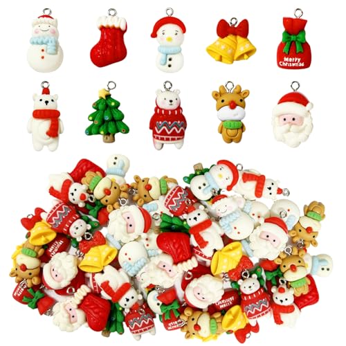 Miniatur Weihnachtsbaum Anhänger, 30 Stück Weihnachtsbaumschmuck...