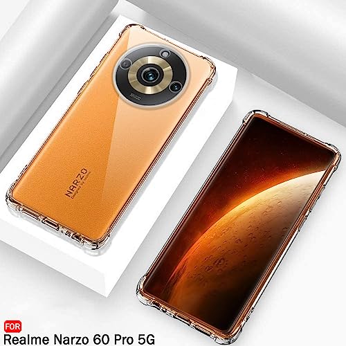 Image of TheGiftKart Crystal Clear Back Cover Case for Realme Narzo 60 Pro 5G | Shockproof Soft TPU Case | Cushioned Edges for Ultimate Protection Back Cover Case for Realme Narzo 60 Pro 5G (TPU, Transparent)