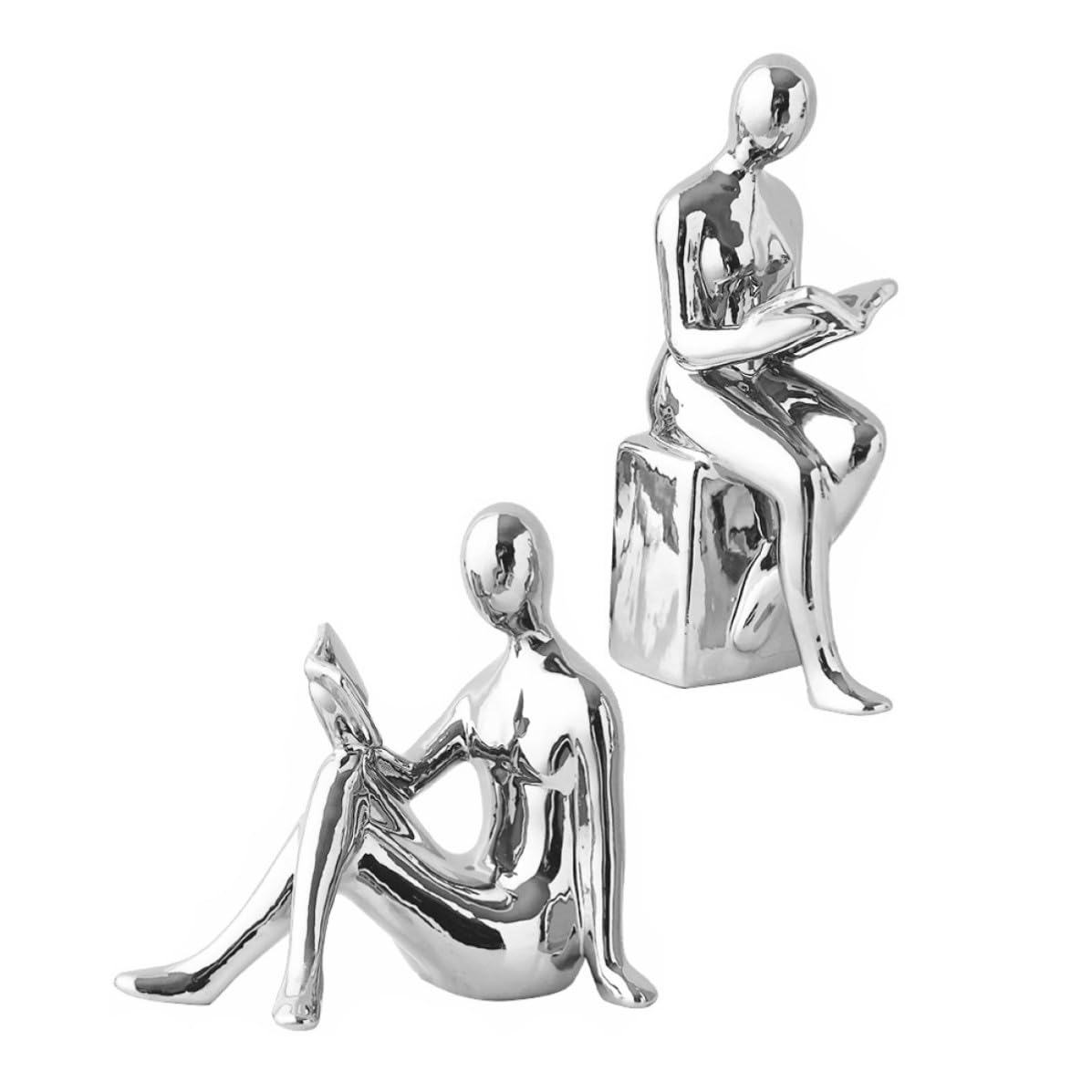 Figurines de lecteur en céramique, idée cadeau pour passionné de livre