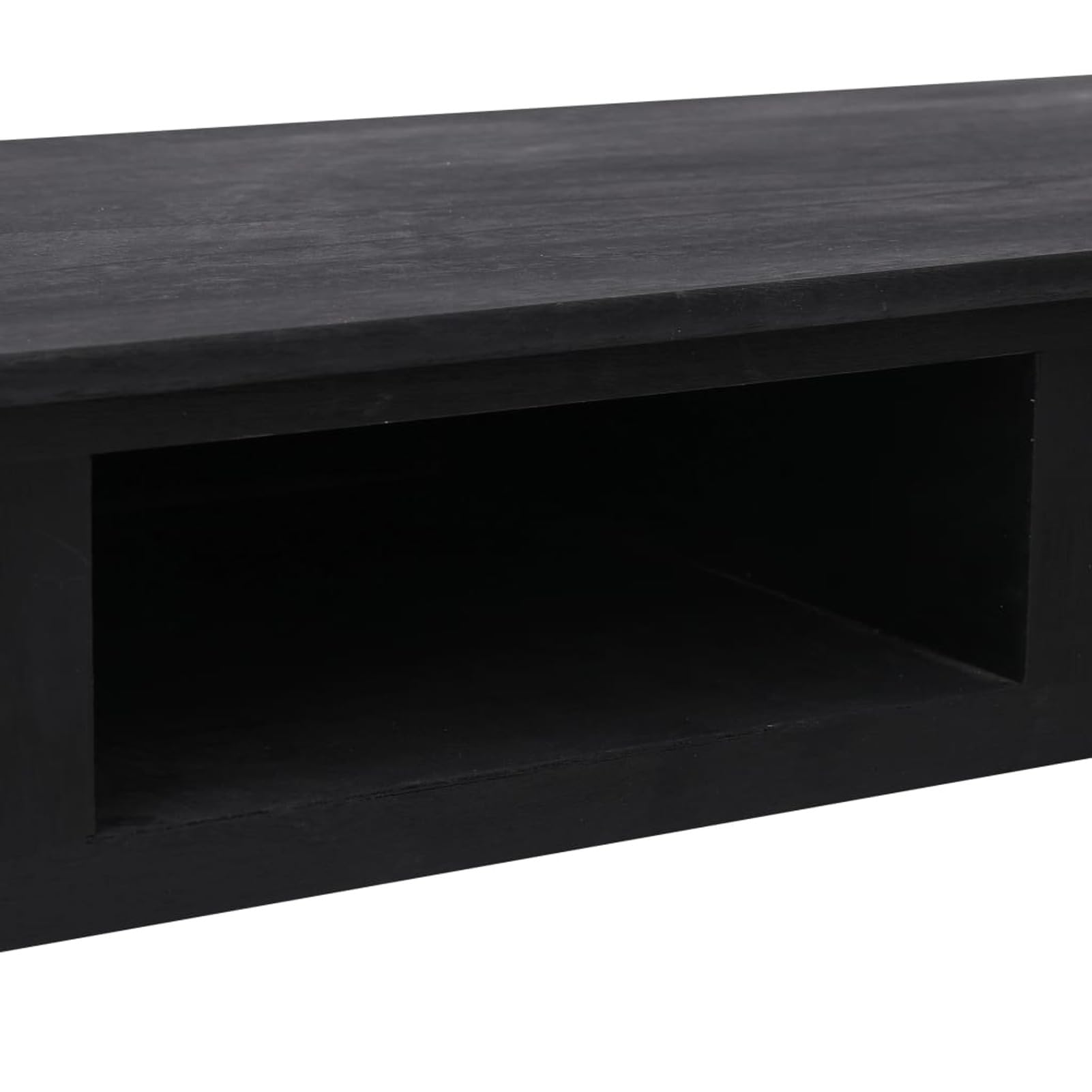 Homgoday Mesa Consola de Madera Negra 110x45x76 cm Mesas auxiliares de salón,Mesa Consola Recibidor Mueble de Entrada Estrecha Clásica