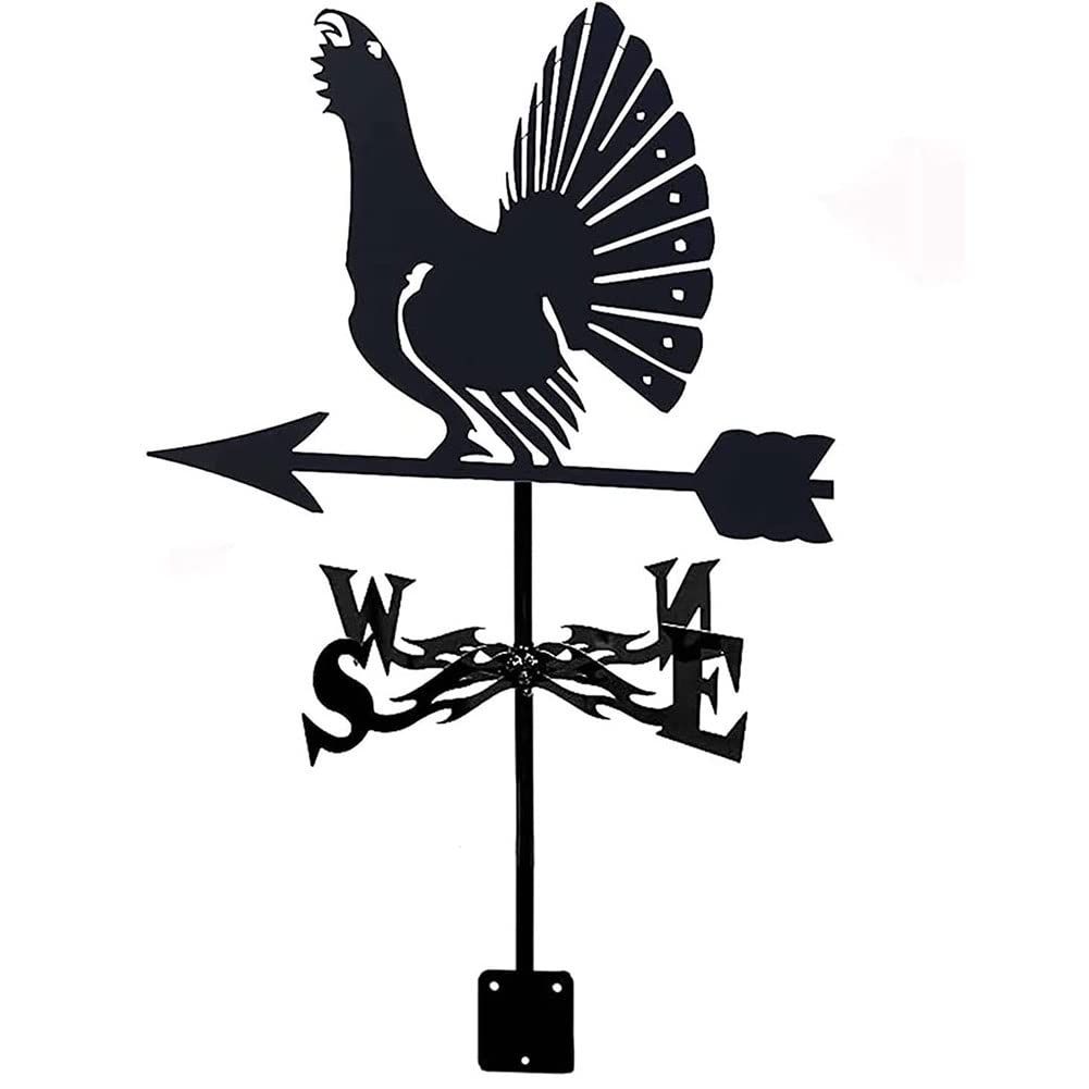 TAXXII wind vane Animal Weather Vane, Decoration Weathervane, Wind Direction Indicators Kit Outdoor Garden Lawn Metal Bracket Vane