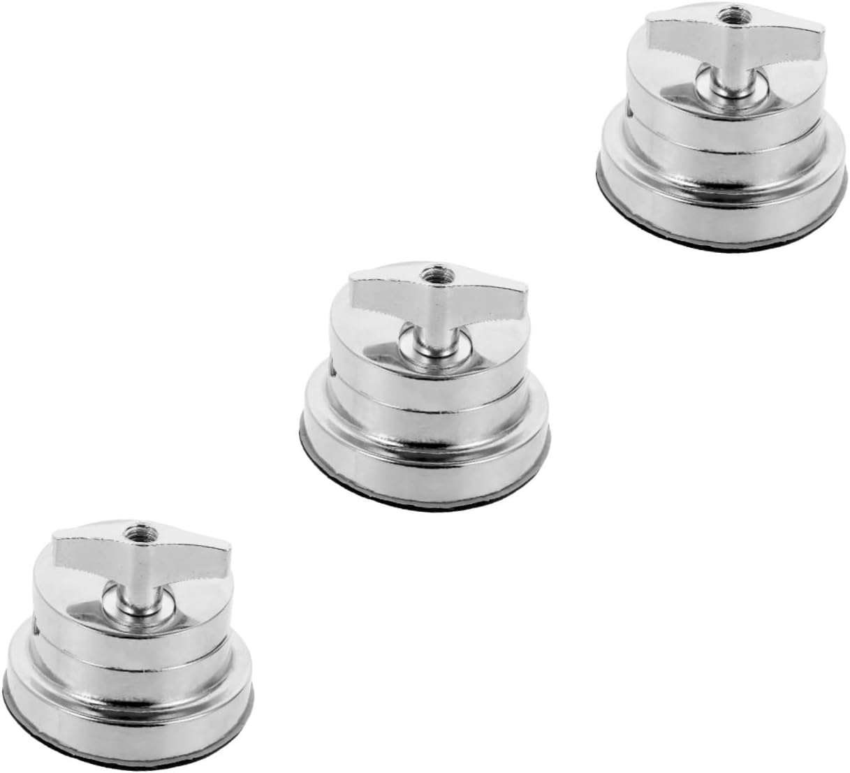 Abaodam 3pcs Drum Leg Base Bracket for Percussion Zinc Alloy Mount for Drum Easy to Install for Musicians and Students