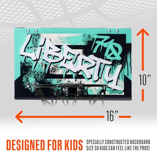 Franklin Sports WNBA Over the Door Basketball Hoop - New York Liberty - image 4