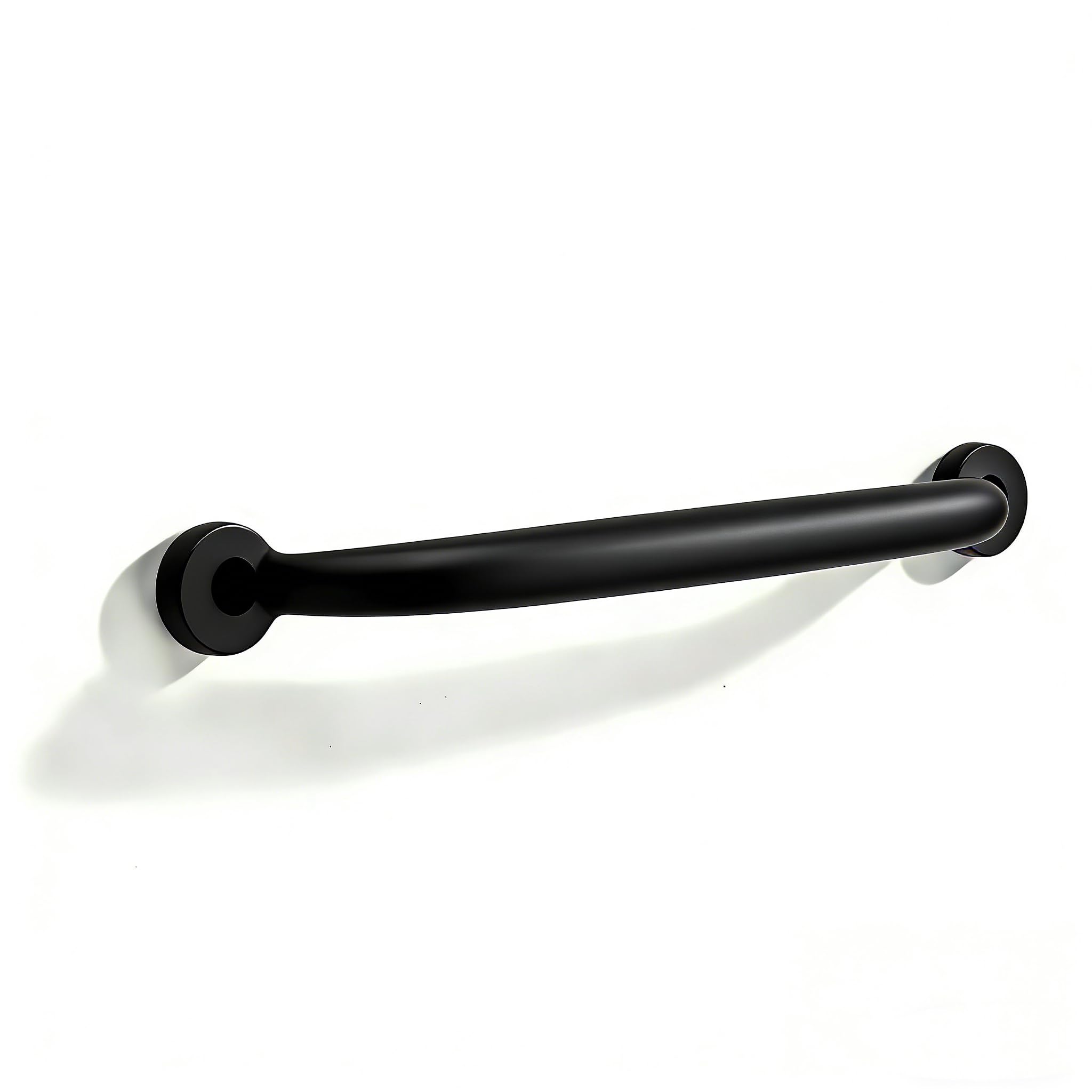 khtumeware Luxury 1-Pack 100% Solid Brass Cabinet Pulls, 8" Center-to-Hole Pulls in Matte Black Finish for Drawers & Doors