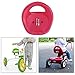 Lljsszr Tricycle Seat for Kids - Replacement Saddle for Drift Trikes and Go Karts, red