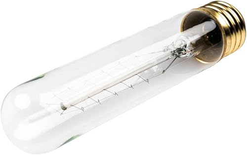 Satco S2415 - Bombilla incandescente de 20 W, 80 lúmenes, base media incandescente, color blanco suave, 2700 K, diseño de bobina de horquilla