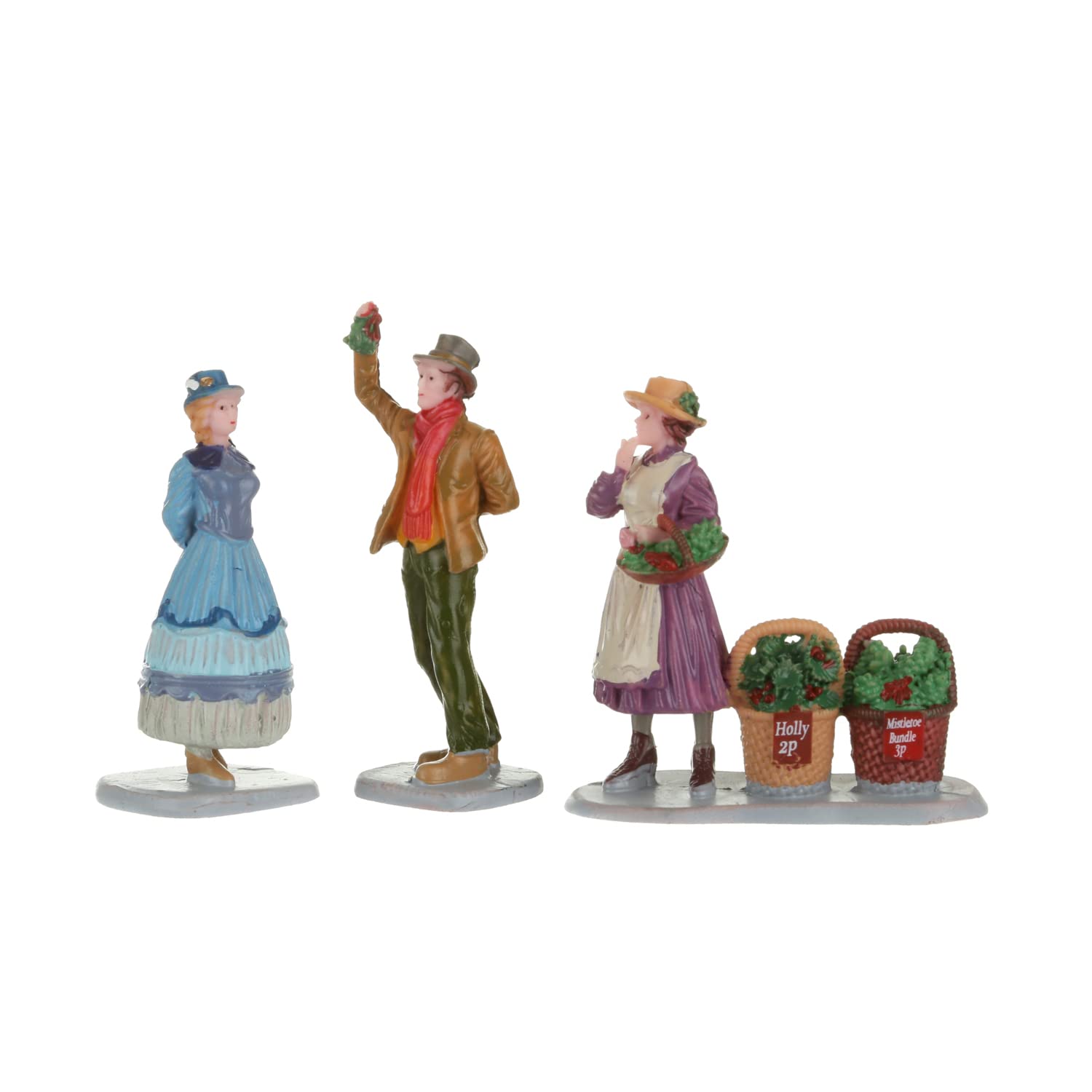 Lemax Multicolor - Under The Mistletoe, Set Of 3
